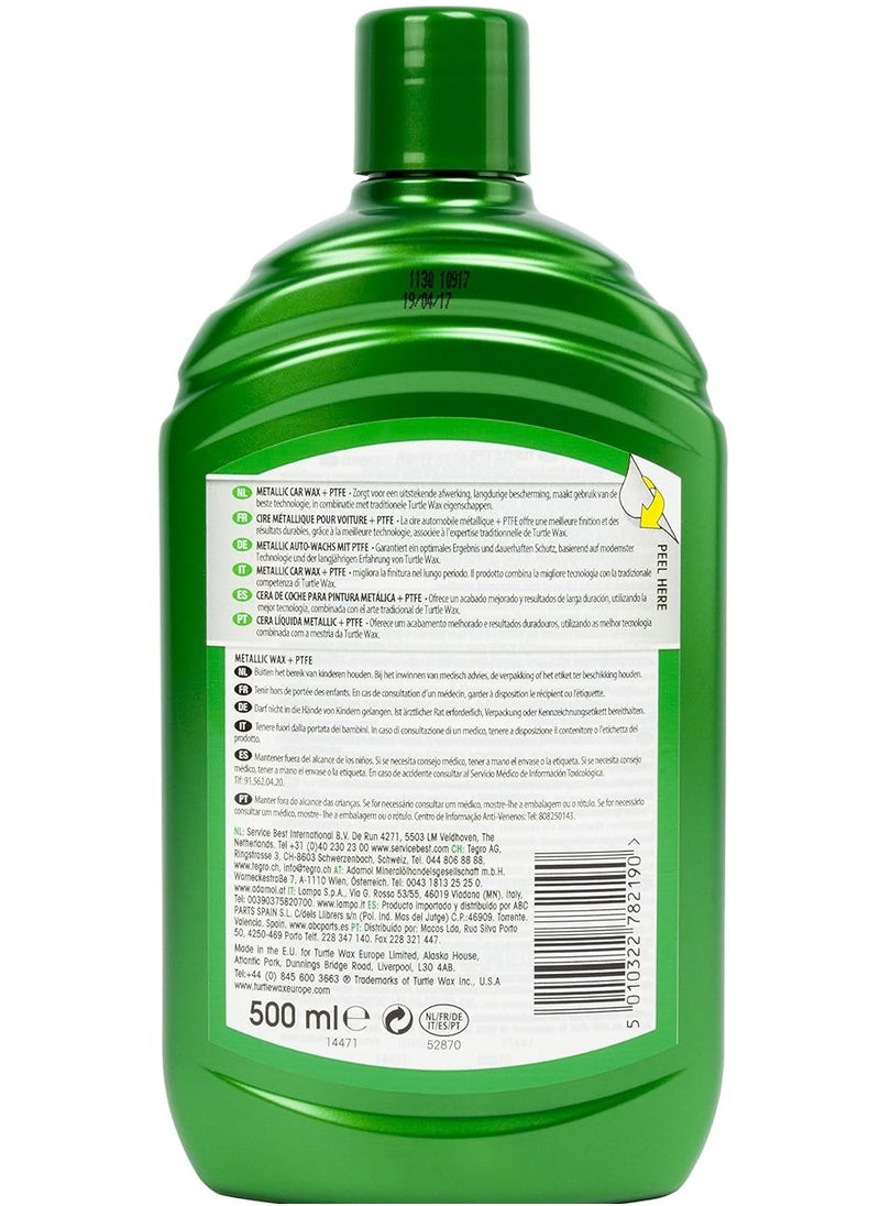 TurtleWax Metallic Car Polish with PTFE – Long-Lasting Wax Protection for Metallic Paint – 500ml  - Image 2
