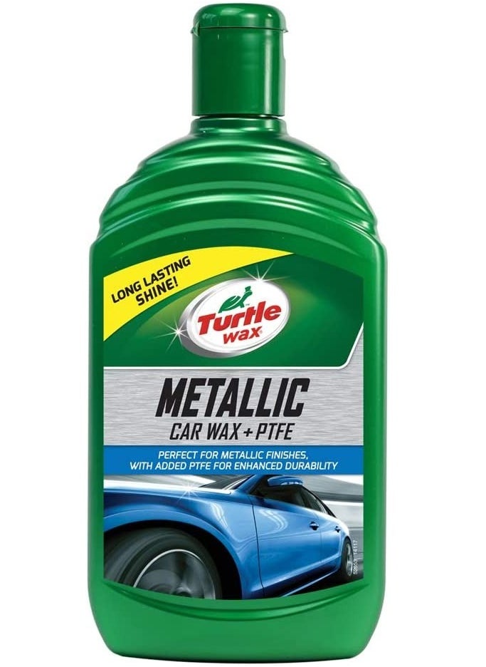 TurtleWax Metallic Car Polish with PTFE – Long-Lasting Wax Protection for Metallic Paint – 500ml  - Image 1