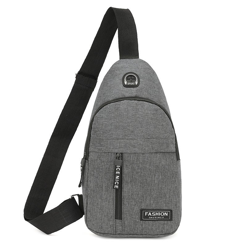 2024 Mens Multifunctional Sling Bag Lightweight Dark gray 