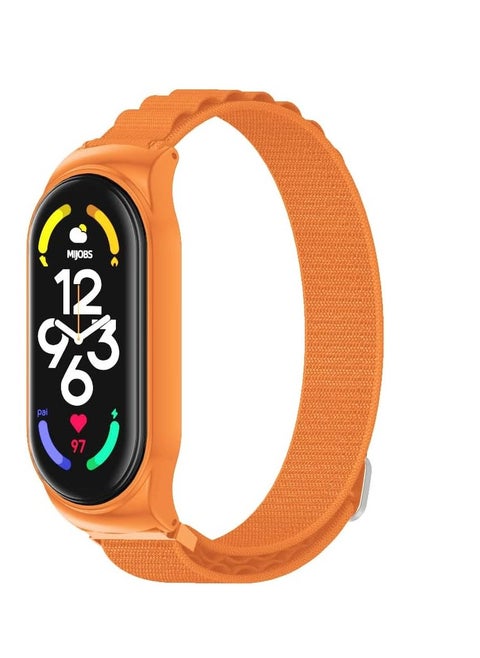 Alpine Loop Band for Xiaomi Mi Band 7/Mi Band 6/Mi Band 5/Mi Band 4/Mi Band 3,Women Men Nylon Sport Solo Loop Rugged Wristband with G‑Hook