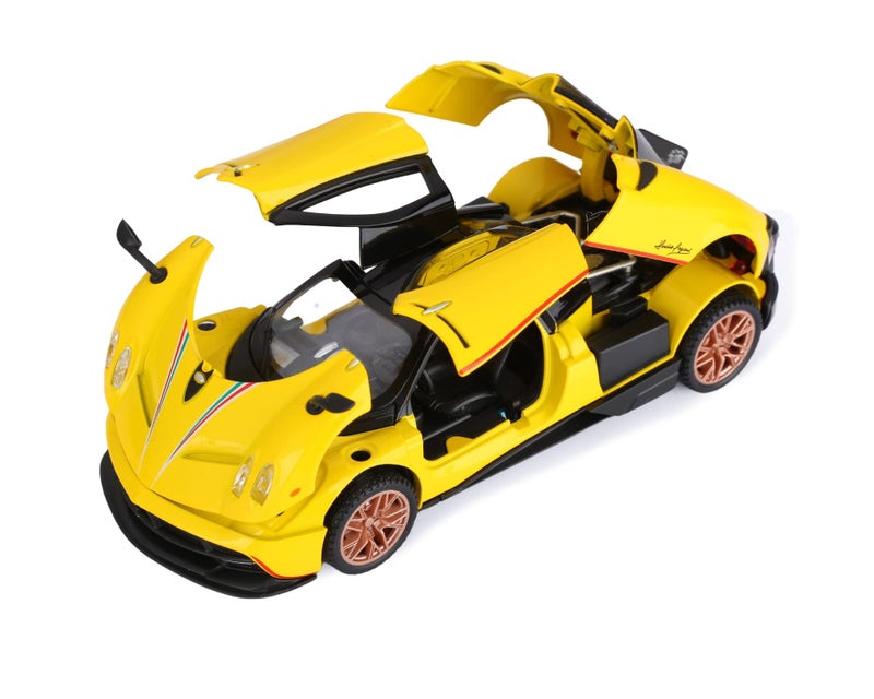 VARIYA ENTERPRISE® 1:32 Pagani HUIYARA Toy Car Metal Pull Back Diecast Car with Openable Door and Sound Light, Gifts Toys for Kids【 Multicolor 】 - Image 4