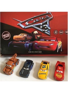 Cars Lightning Mcqueen Set of 4 Mater Toy Cars