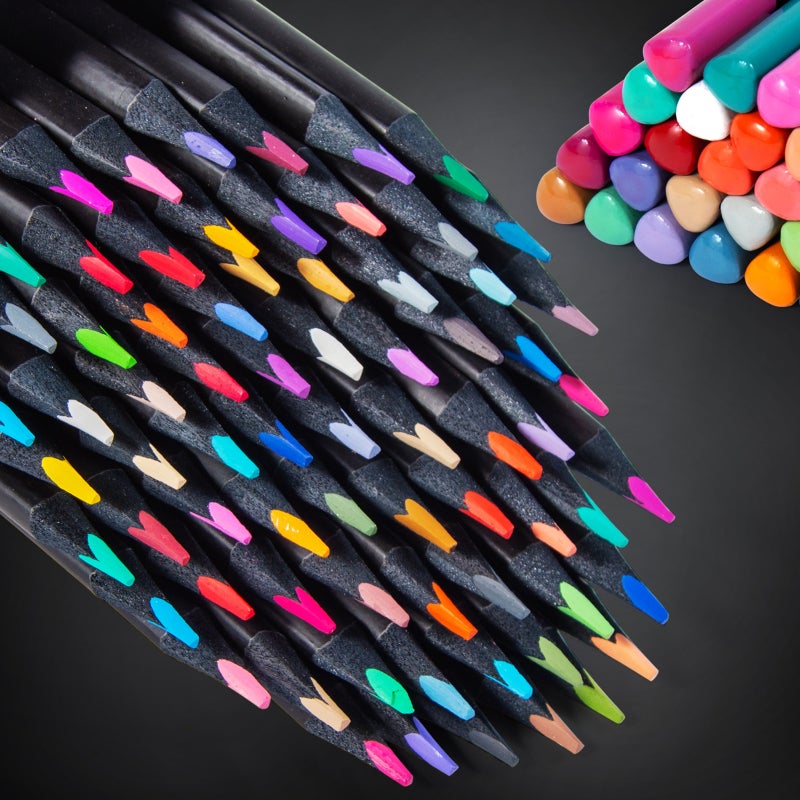 Colored Pencils 24 Vibrant Oil-Based Colors - 3.3Mm Soft Lead Core Professional Colored Pencil Set for Adult Artists, Students and Hobbyists - Image 2