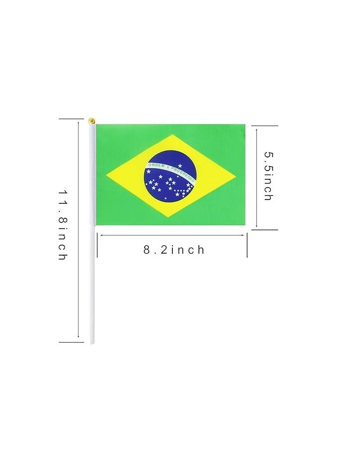 PRINTSHOP4ME Set of 10 Hand-Held Mini Country Flags - Perfect for Parades - Festivals and Party Decorations - Party Favors and Event Supplies  - Image 3