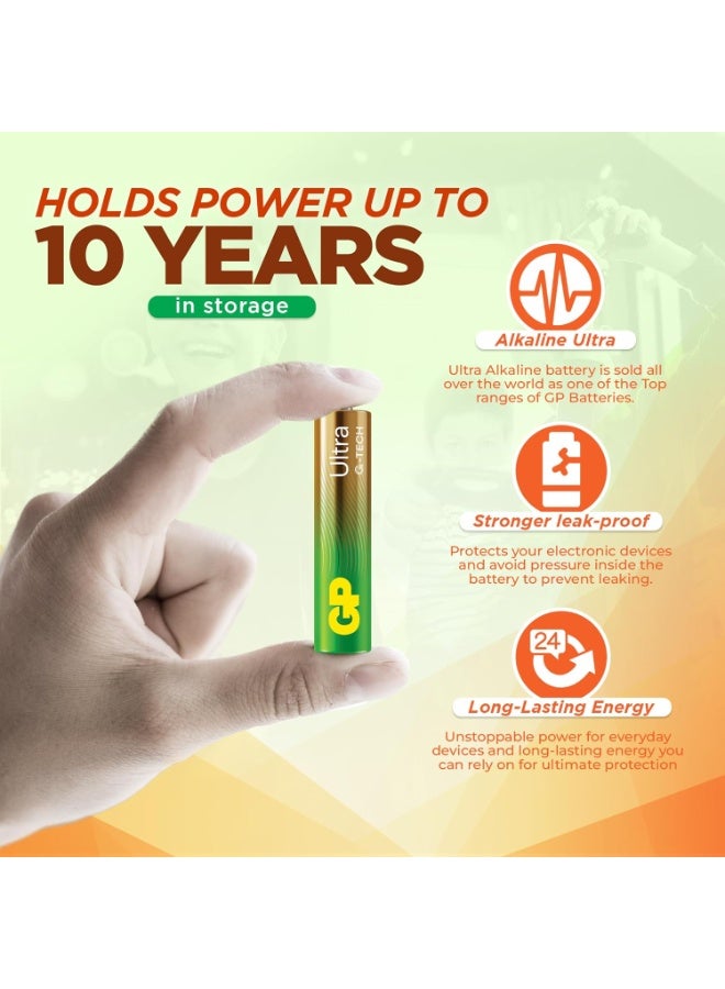 GP Batteries GPPCA24AU639 AAA Battery Ultra Alk (Pack of 24) - Image 2