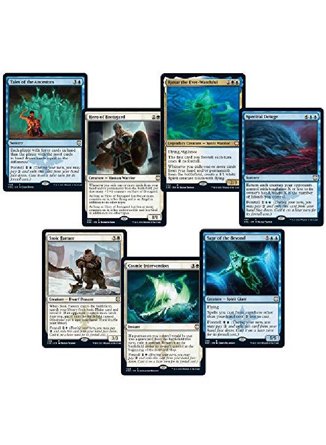 Magic the Gathering Kaldheim Commander Deck Phantom Premonition ; 100 Card Readytoplay Deck ; Bluewhite - Image 4