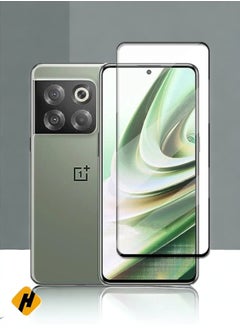 Screen Protector for Oneplus 10T 5G Tempered Glass Screen Protector Full Glue Edge to Edge 9H Hardness Anti Fingerprint 3D Curved Scratch Resistance for One plus 10T 5G Black