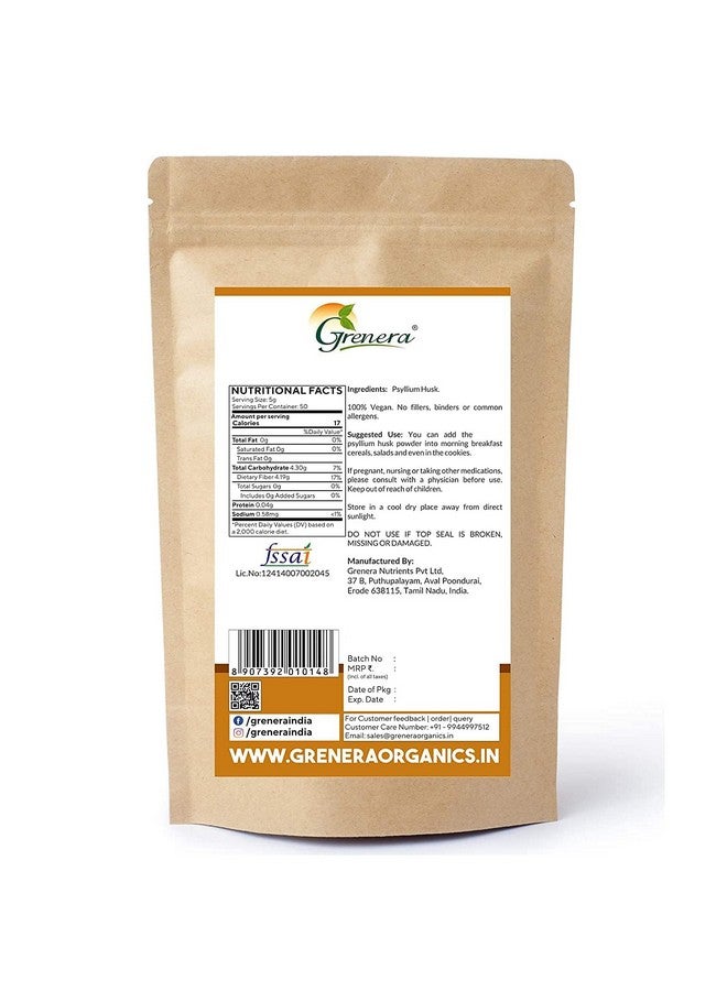 Grenera Psyllium Husk Powder | Isabgol (Bhusi) Fiber Supplement | Perfect for Keto Bread and Gluten Free Baking 250g - Image 2