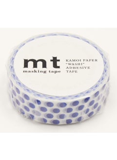 MT mt Washi Masking Tape Polka Dots, 15 mm x 10 mtrs Shade - Night Blue, (Pack of 1)  - Image 2
