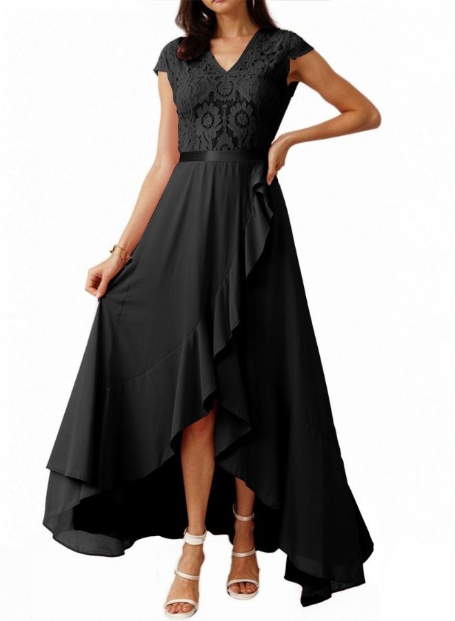 Tepveisoy Fashion Ladies Lace Dress Banquet Dress Long Skirt Party Evening Dress Bridesmaid Dress  - Image 1