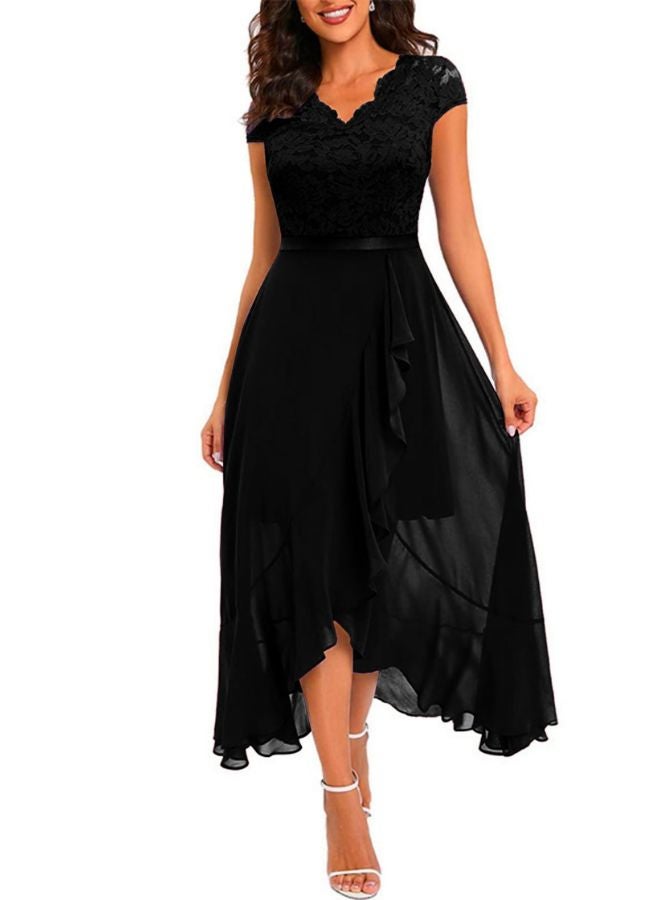 Tepveisoy Fashion Ladies Lace Dress Banquet Dress Long Skirt Party Evening Dress Bridesmaid Dress  - Image 2