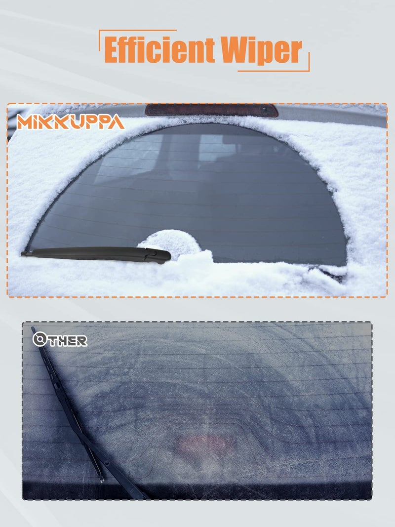 MIKKUPPA Rear Wiper Arm Blade, Replacement for 2013-2023 Ford Escape, 2015-2019 Lincoln MKC - MIKKUPPA Back Windshield Wiper Assembly Replacement - All Season Natural Rubber Cleaning Window - Image 3