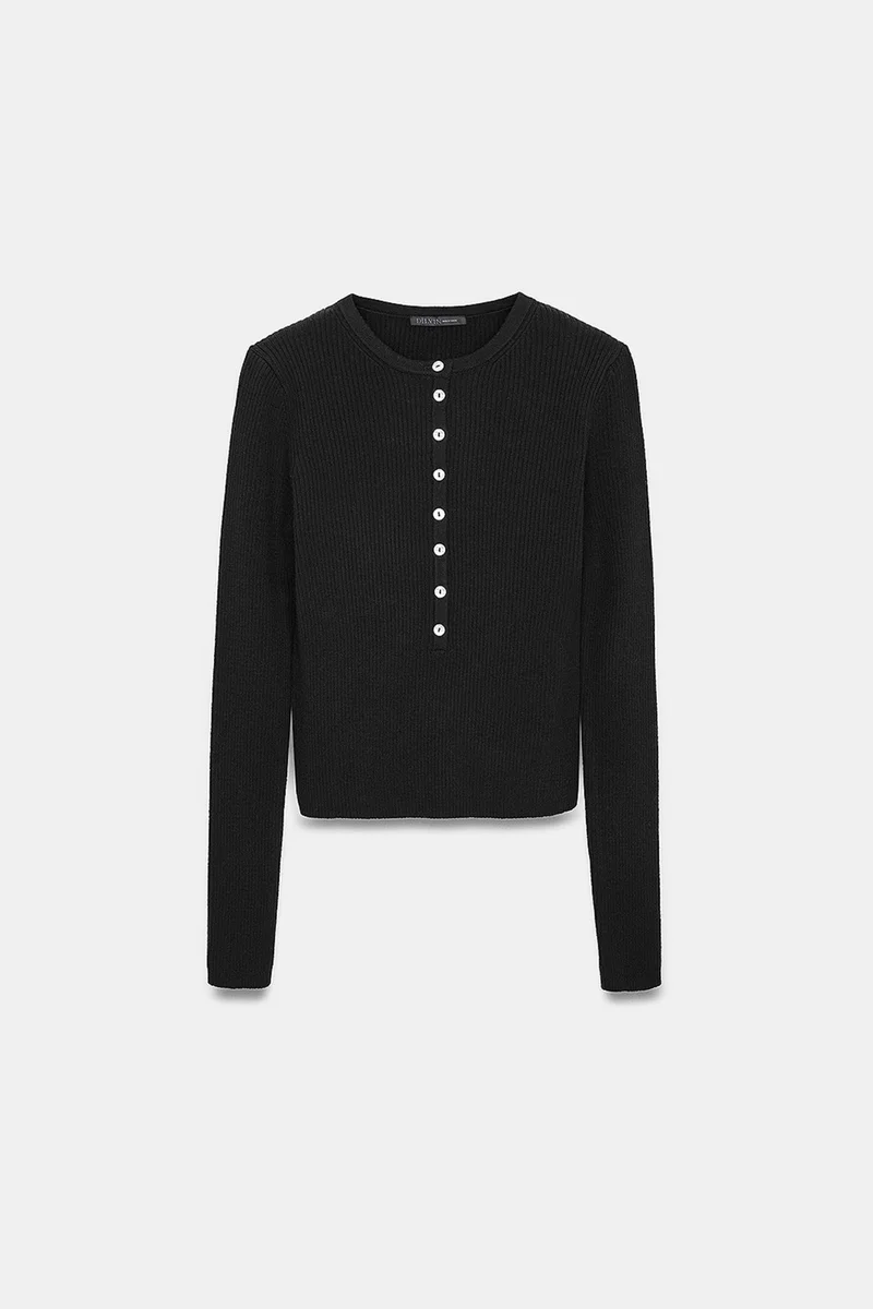 Dilvin Black DILVIN Women's Acrylic Wool Blend Sweater for Women | Best Price UAE