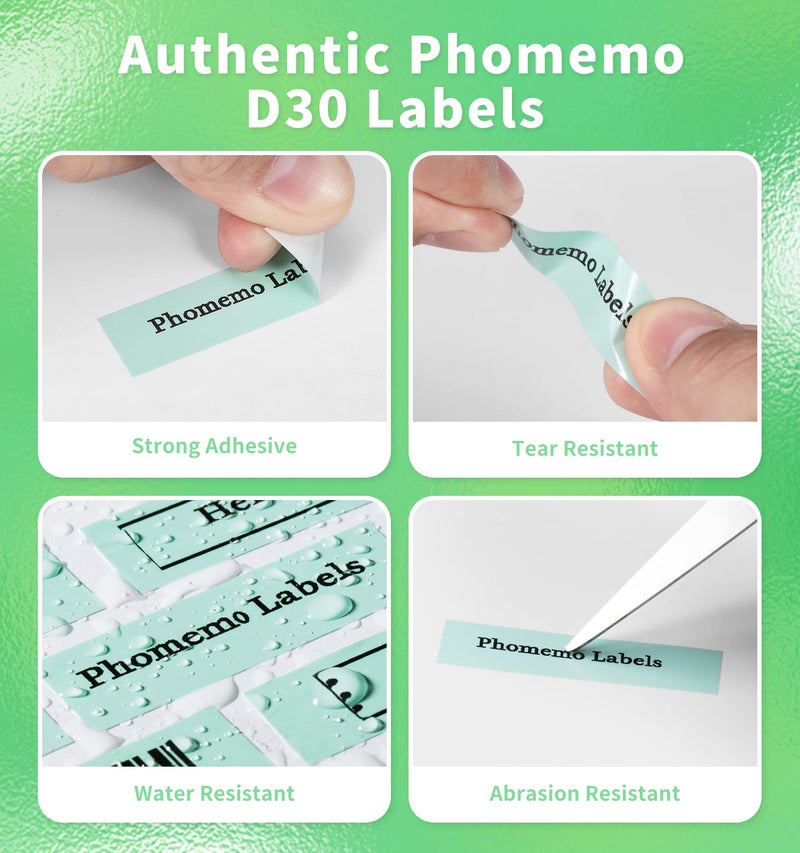 Phomemo Continuous Labels,3 Roll D30 Label Maker Tape,Durable Printed Non-Precut Label for Daycare,Name,Travel,Lunch Boxes,Cup,School Supplies,for Phomemo D30 Q30 D35,0.59'' x 19.68ft - Image 3