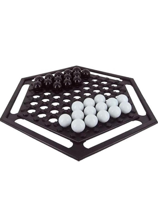 Wrestle Chess Wrestling Chess, Hexagonal Board, Ages 3+, Includes Black and White Beads - Image 2