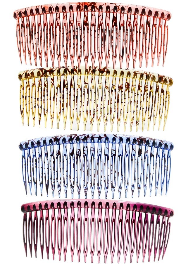 Prettyou 4.7 Inches Effortless Beauty Assorted Hair patterns Hair Comb Pin，Pack of 4 - Image 1