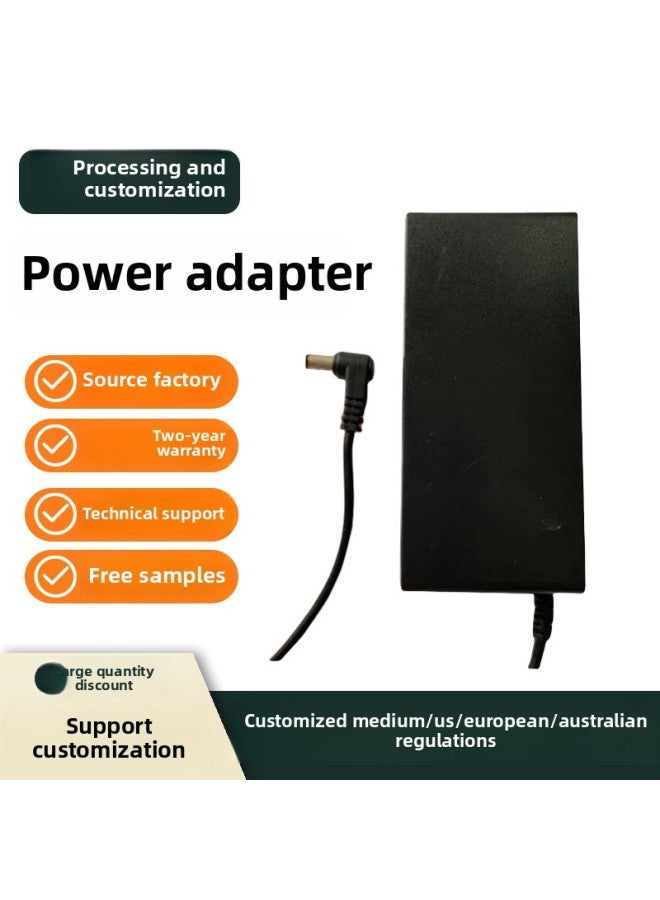 Loquat Power Adapter 12V24V3A12V6A Dual Output Massage Machine Sound Equipment Fit-Power Double Line Triangle Seat Adapter-Color:Black