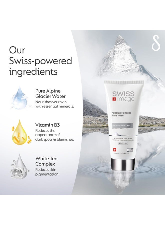 Swiss Image Absolute Radiance Whitening Face Wash For All Skin Types 200 ml - Image 3