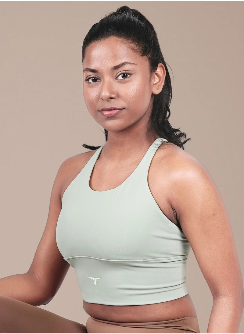 THUGFIT THUGFIT AeroFit High-intensity Long Line Sports Bra - Light Green