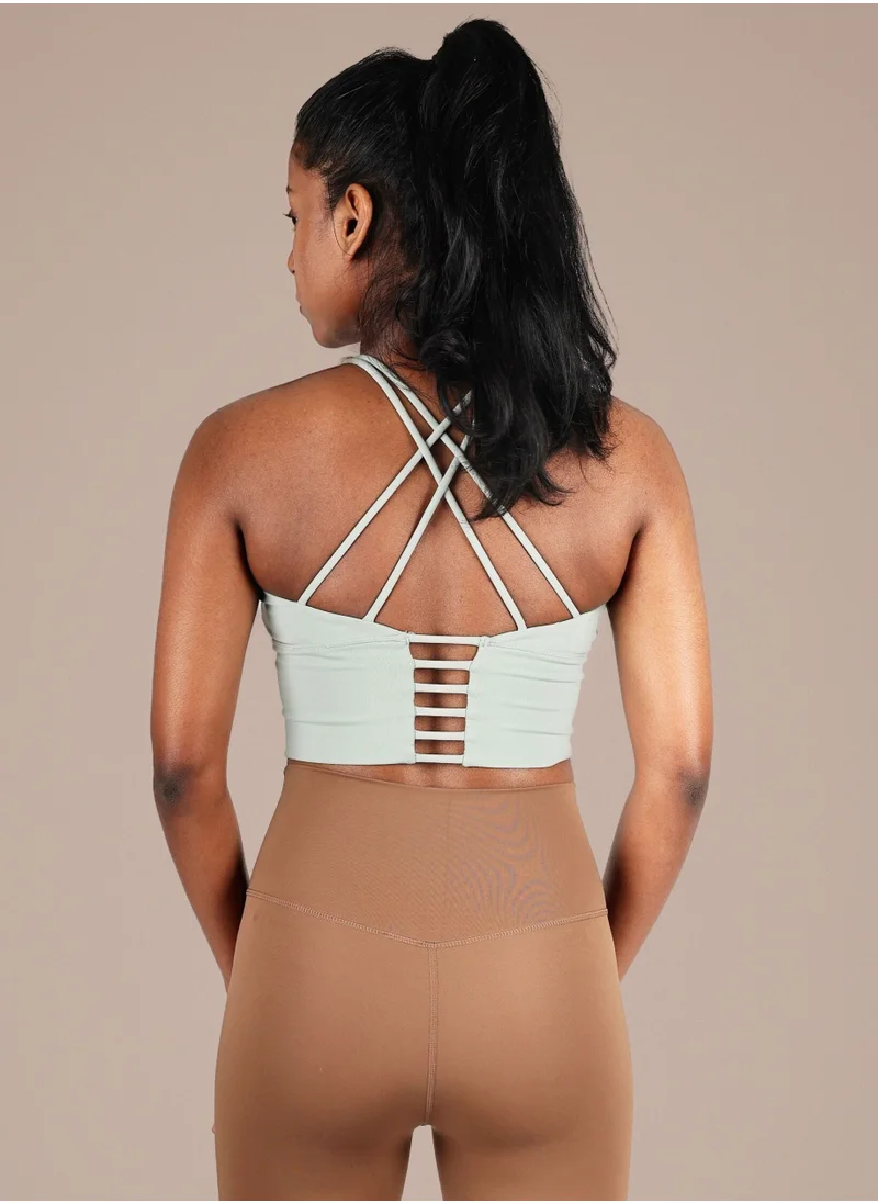 THUGFIT THUGFIT AeroFit High-intensity Long Line Sports Bra - Light Green