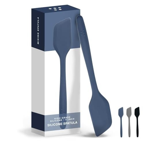 Misen Nonstick-Safe Silicone Spatula - Dishwasher Safe, Heat Resistant - Versatile Professional-Grade Kitchen Tool for Pancakes, Eggs, and Baking - Strong, Flexible, Durable Rubber Utensil - Blue - Image 2