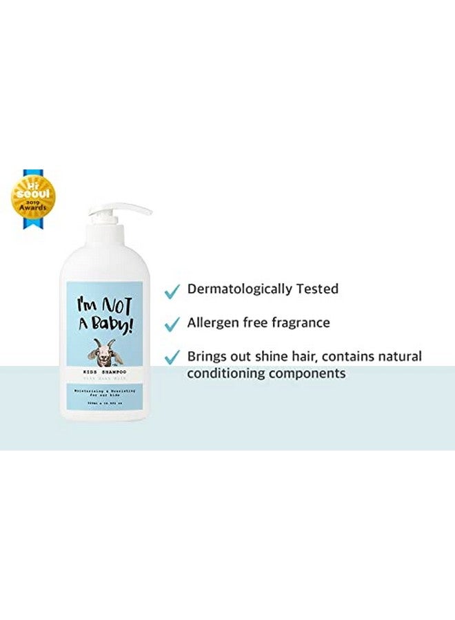 I'm NOT A Baby! Kids Shampoo, 16.9 Fl Oz, Goat Milk, Dermatologist Tested, Zero Silicon, PETA Cruelty- & Allergen-free, Gentle for Kids - Image 2