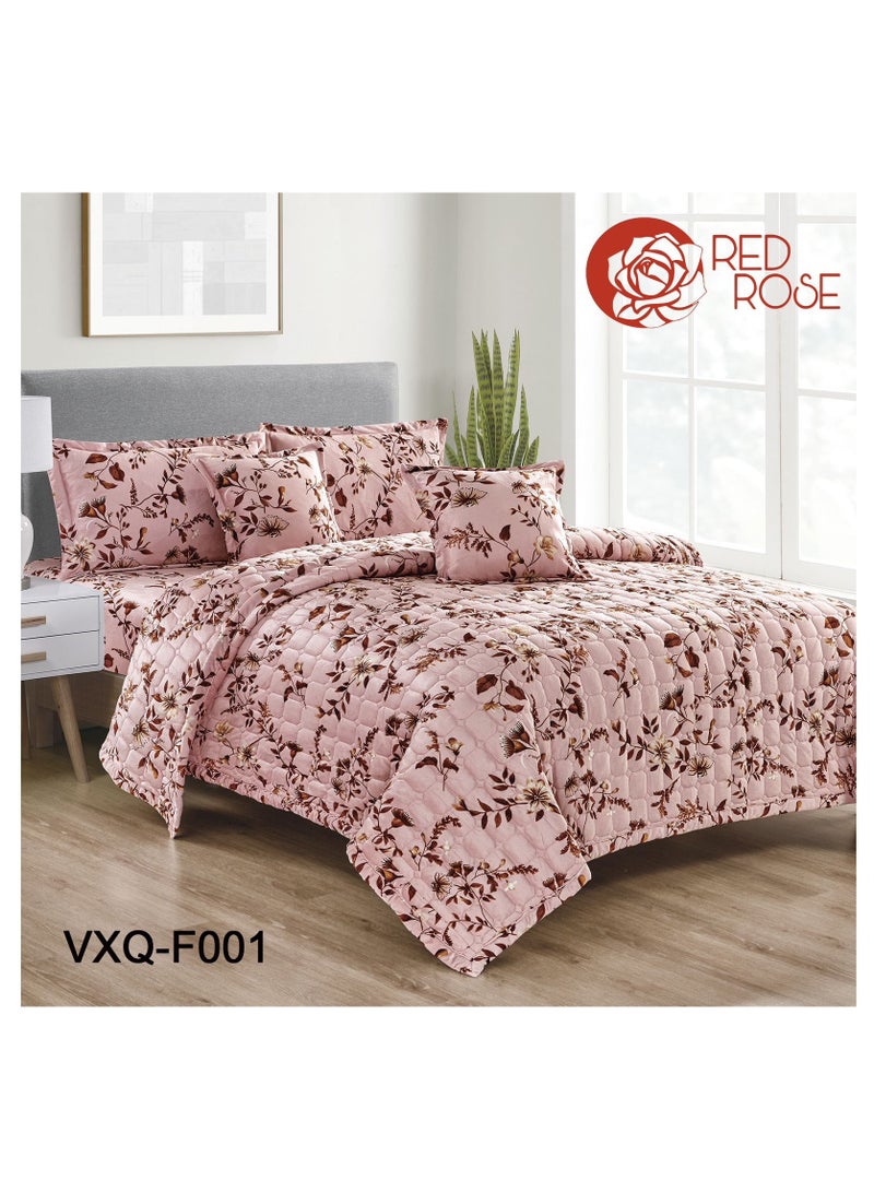 Double winter floral velvet compressed mattress