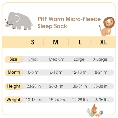 PHF 3 Pack Warm Micro-Fleece Baby Sleep Sack 18-24 Months, Soft Baby Wearable Blanket, 2-Way Zipper Sleeping Bags, Comfy Toddler Sleeping Sack for Boys, Woodland - Image 5