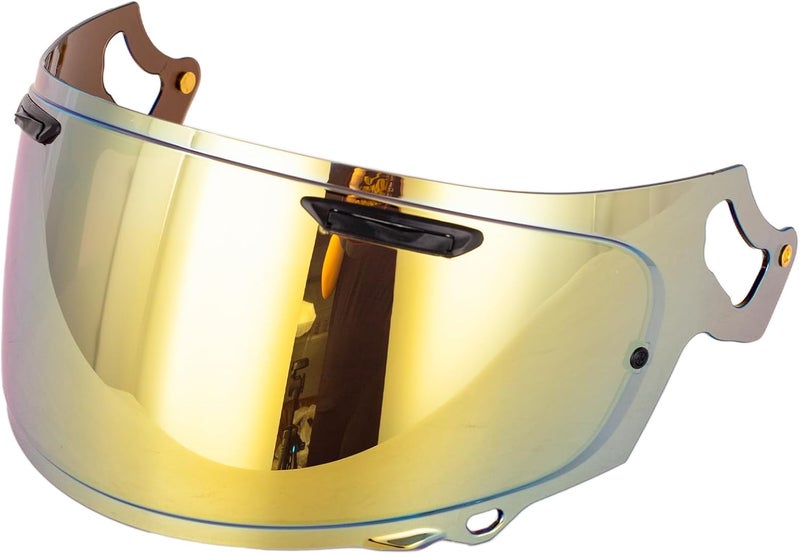 Soman Regent-X Visor Replacement - Gold VAS-V MAX Vision Face Shield Compatible with Multiple Helmet Models - Image 1