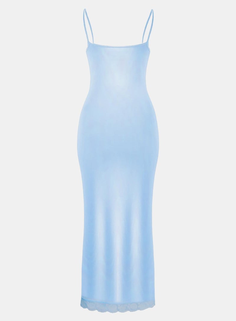 Dahab Cotton Plain Spaghetti Straps Full Slip - Image 3