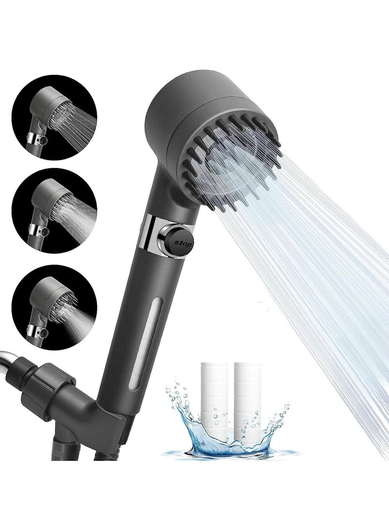 DubaiGallery Powerful pressurized shower nozzle Bathroom shower filter Household shower head spray bath shower head set  - Image 1