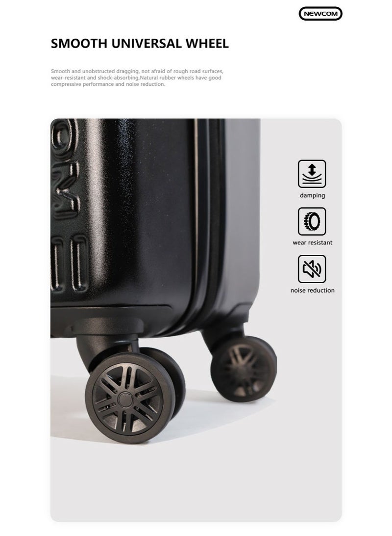 NEWCOM Single Hardside Spinner 4 Wheels Cabin Trolley Luggage With TSA Lock 18 Inches NEWCOM - Image 5