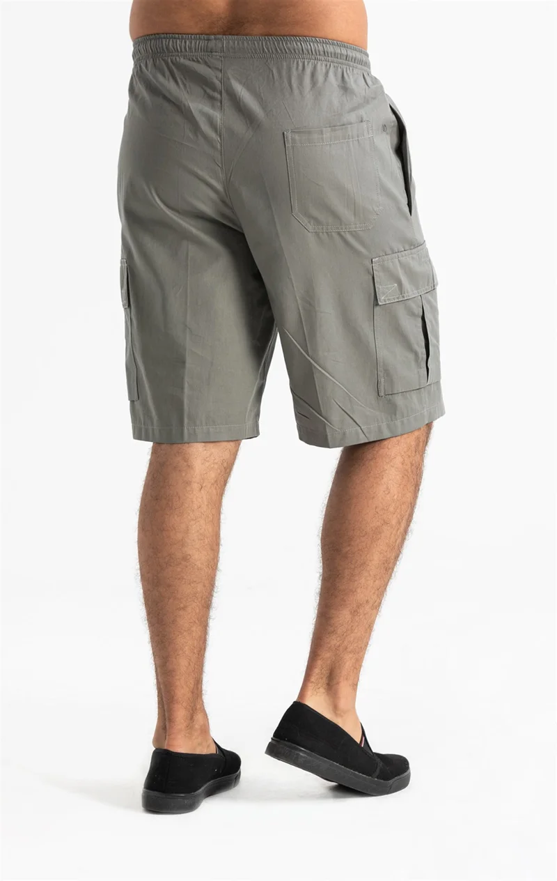 Eliş Şile Bezi Gabardine Elastic Men's Shorts Khaki Hk