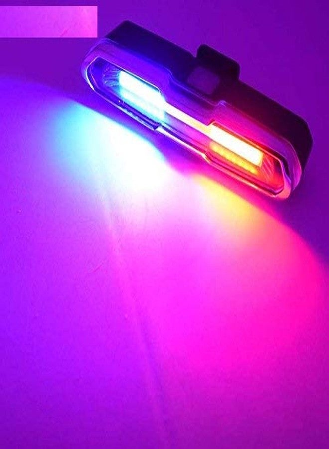 ZIGLY USB Rechargeable Bicycle Multi-Color Tail Light 3 Mode-Rear Bike Light Bicycle Tail Light Rechargeable Rear Bike Light Waterproof Bike Taillight - Image 3