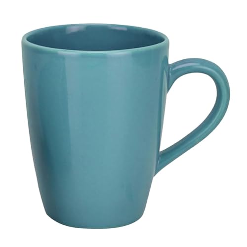 CRAF10 Exquisite Solid Ceramic Coffee Mugs - Cadet Blue Color,Microwave Safe- 340ml Capacity, Dishwasher & Freezer Safe - Image 1
