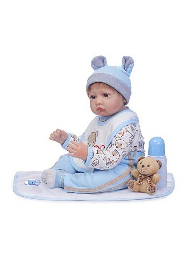 Pedolltree - Reborn Baby Dolls Clothes Boy 18 Inch Light Blue Outfits Sets For 1719 Inch Reborn Doll Newborn - Image 1