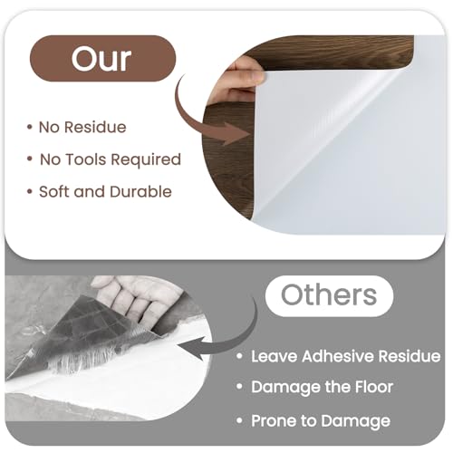 Dureidos Peel and Stick Floor Tile-Wood Vinyl Flooring Roll Waterproof for Kitchen and Bathroom-11.8" x 118" Self Adhesive Laminate Flooring Stickers Cover 9.69 sq.ft - Image 4