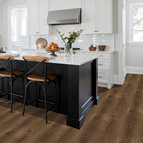 Dureidos Peel and Stick Floor Tile-Wood Vinyl Flooring Roll Waterproof for Kitchen and Bathroom-11.8" x 118" Self Adhesive Laminate Flooring Stickers Cover 9.69 sq.ft - Image 5