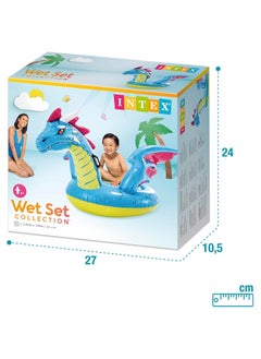 INTEX Inflatable Ride On Dragon Float For Kids, 201 x 191 cm  - Image 4