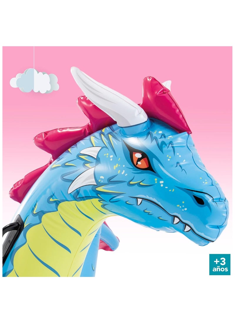 INTEX Inflatable Ride On Dragon Float For Kids, 201 x 191 cm  - Image 2