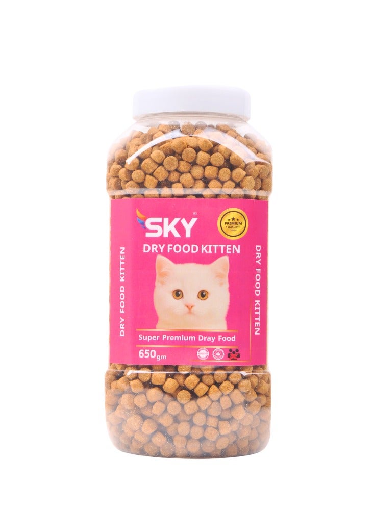 SKY Dry Food Kitten 650g - Premium Kitten Food, Essential Nutrition for Integral Growth, Rich in Protein to Build Immunity and Muscle