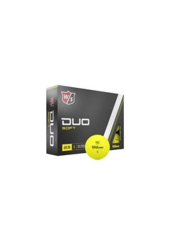 Wilson Duo Soft Yellow 12 Golf Balls  Color: Yellow  - Image 1