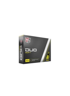 Wilson Duo Soft Yellow 12 Golf Balls  Color: Yellow  - Image 2