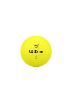 Wilson Duo Soft Yellow 12 Golf Balls  Color: Yellow  - Image 4