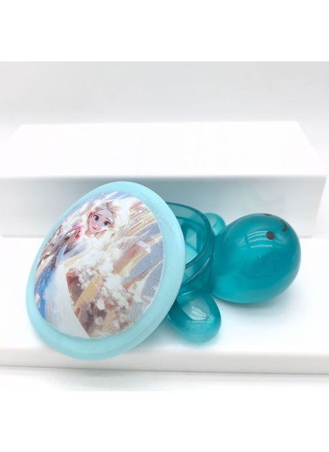 Little Turtle Pair Touch Luminous Color Little Turtle Toy Little Turtle Luminous Blind Bag Primary School Student Toy Big Turtle-Color:Type B [17cm Candy Turtle] Blue/ice And Snow Princess