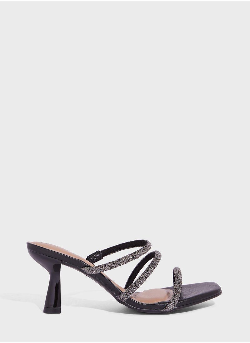 Beira Rio Anastasia Multi Strap Mid Heel Sandals  - Image 1