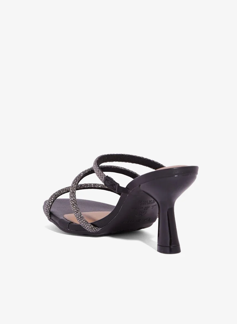 Beira Rio Black Block Heel Sandals for Women – Stylish Ladies Heels Sandals for Everyday Wear for Women | Best Price UAE