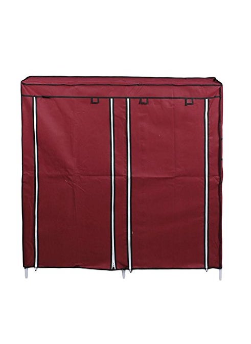 GTC® 7+2 Layer 27-Pairs Portable Boot Rack Double Row Shoe Rack,Mahroon ( It N - 2263 )
