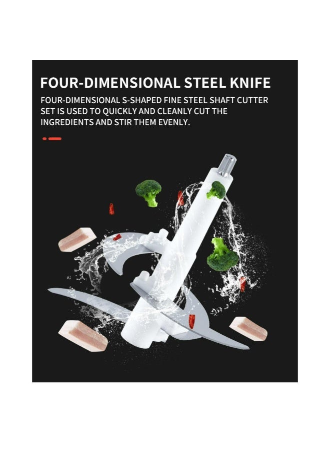 Denx 850W Electric Meat Grinder & Food Chopper – 5L Stainless Steel Bowl, 5 Blades, Multifunction Processor for Meat, Vegetables & Fruits - Image 4