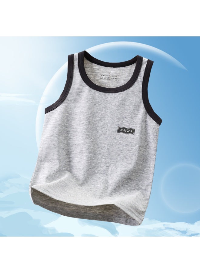 Children's Vest Cotton Teenagers Middle And Big Children Student Vest Boys And Girls Summer Sleeveless Vest